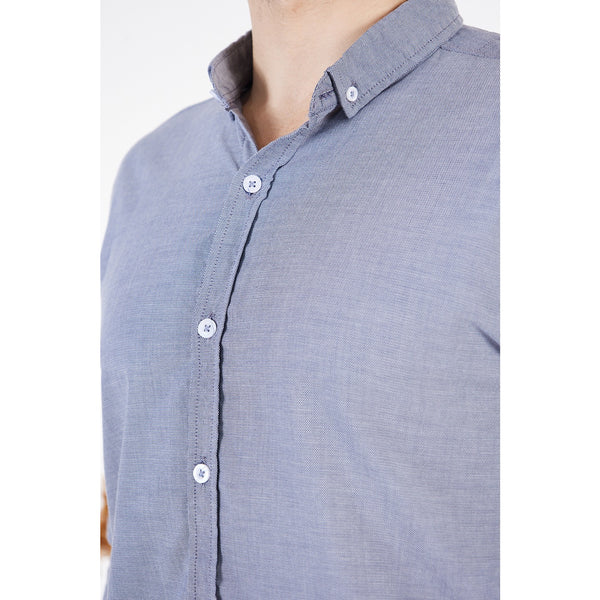 Grey Textured Button Down Shirt | Montivo Pakistan
