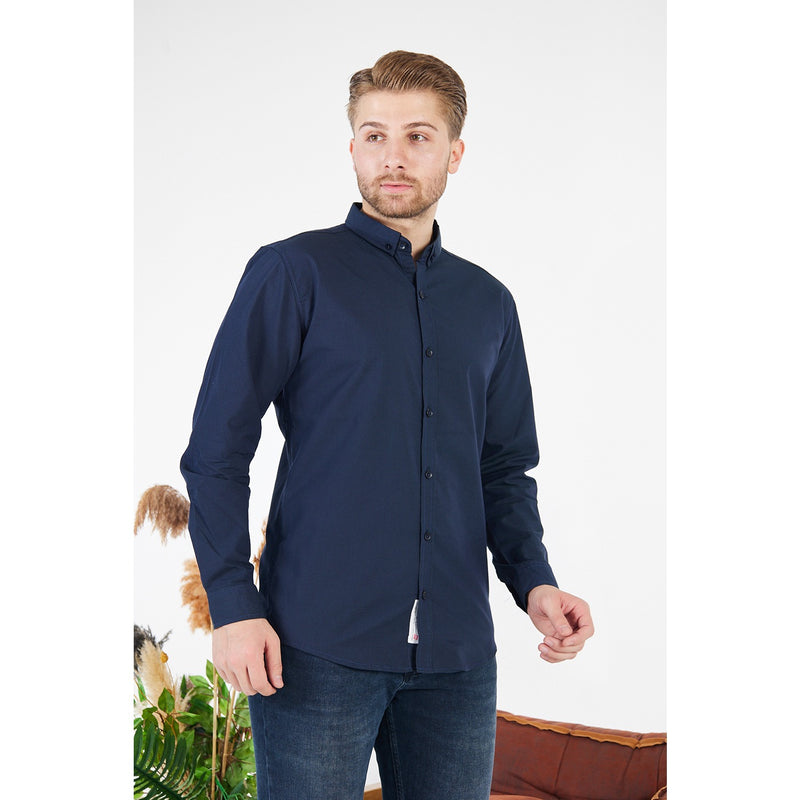 Blue Dotted Button Down Shirt | Montivo Pakistan