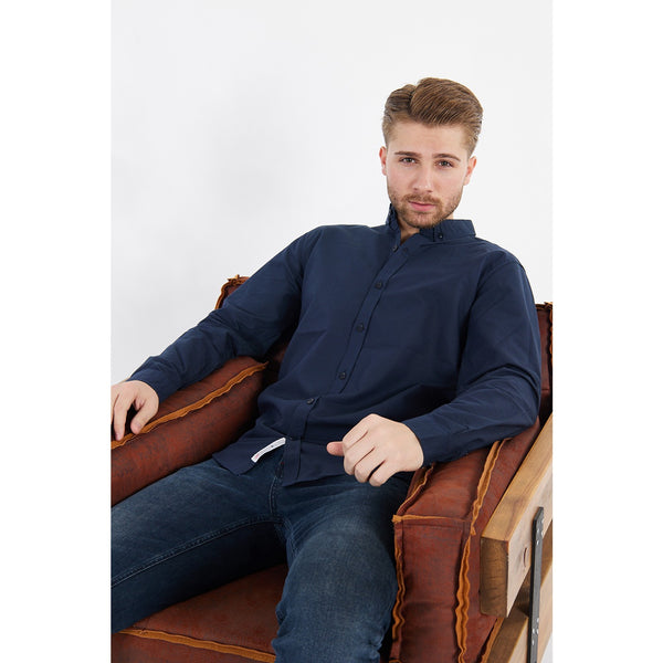 Blue Dotted Button Down Shirt | Montivo Pakistan