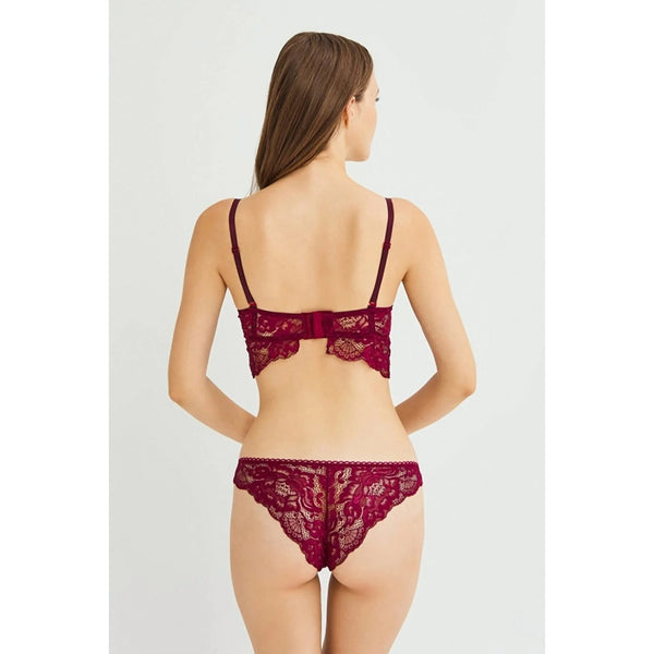 Burgundy Supported Lingerie Set | Montivo Pakistan