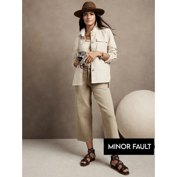 (Minor Fault) High Rise Wide Leg Jeans | Montivo Pakistan