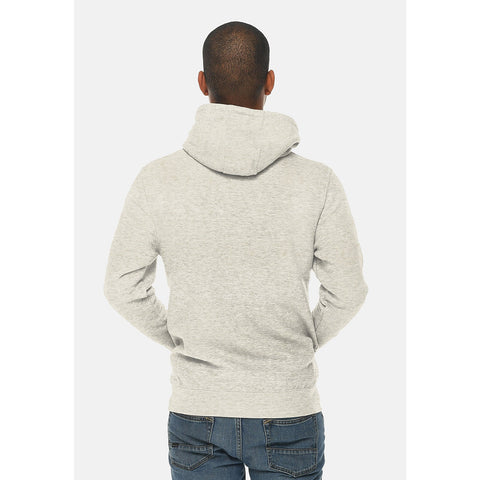 Unisex White Melange Zip Up hoodie | Montivo Pakistan