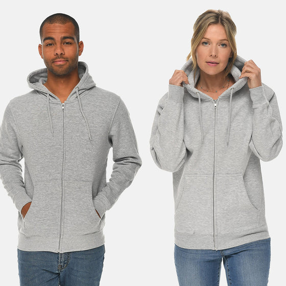Unisex Grey Zip Up hoodie | Montivo Pakistan