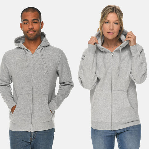 Unisex Grey Zip Up hoodie | Montivo Pakistan