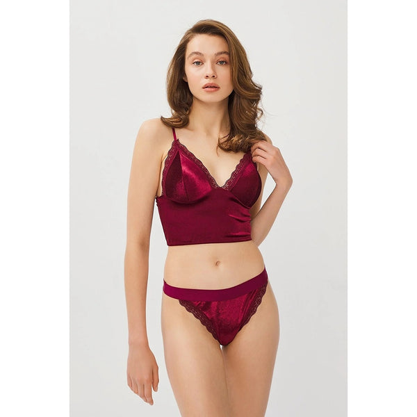 Red Velvet Lingerie Set | Montivo Pakistan