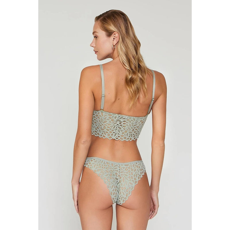Lacy Green Bralette Lingerie Set | Montivo Pakistan
