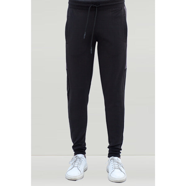 Black Sports Side Stripe Joggers | Montivo Pakistan