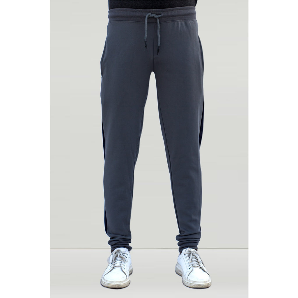 Grey Sports Side Stripe Joggers | Montivo Pakistan