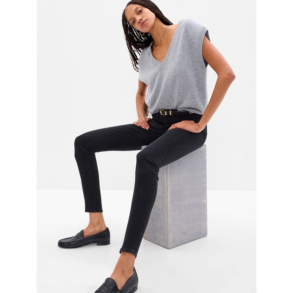 GP Black Skinny Jeans Mid Rise | Montivo Pakistan