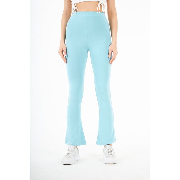 Light Blue Boot-Cut Leggings | Montivo Pakistan