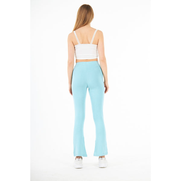 Light Blue Boot-Cut Leggings | Montivo Pakistan