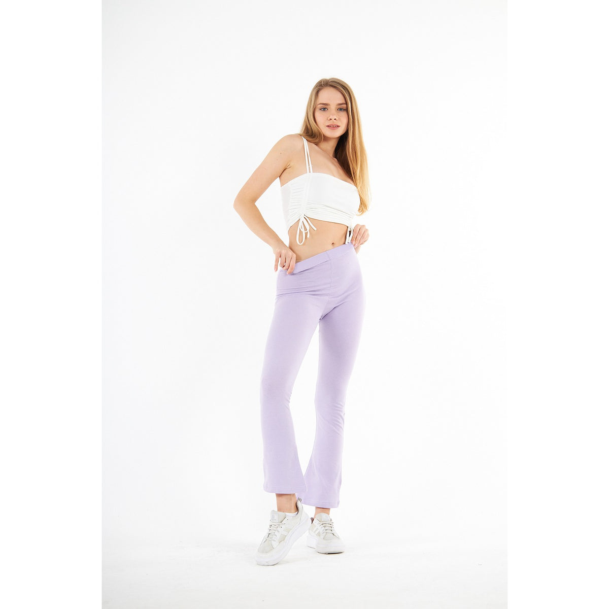 Lilac Boot-Cut Leggings | Montivo Pakistan