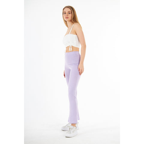 Lilac Boot-Cut Leggings | Montivo Pakistan
