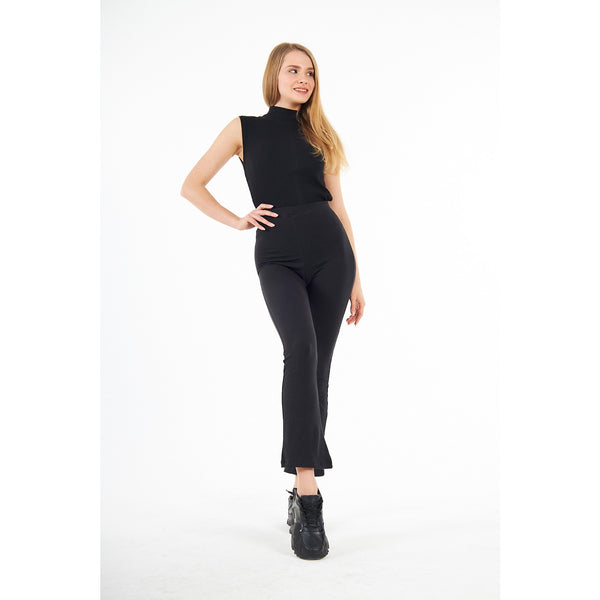 Black Boot-Cut Leggings | Montivo Pakistan