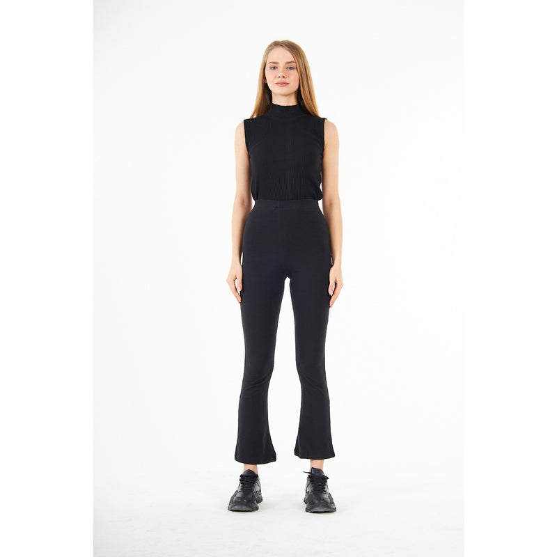 Black Boot-Cut Leggings | Montivo Pakistan