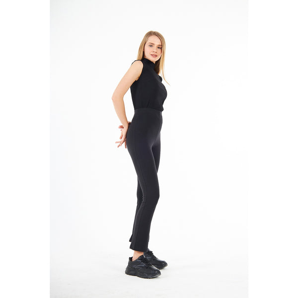 Black Boot-Cut Leggings | Montivo Pakistan