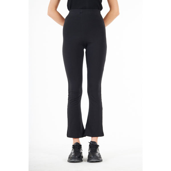 Black Boot-Cut Leggings | Montivo Pakistan