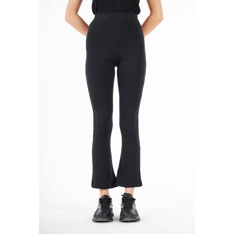 Black Boot-Cut Leggings | Montivo Pakistan