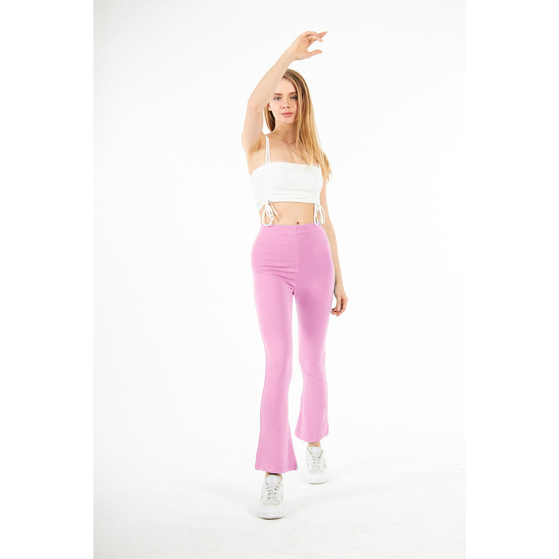 Pink Boot-Cut Leggings | Montivo Pakistan