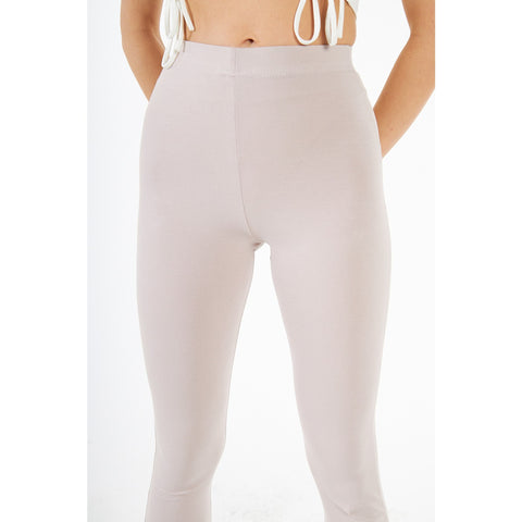 Nude Boot-Cut Leggings | Montivo Pakistan