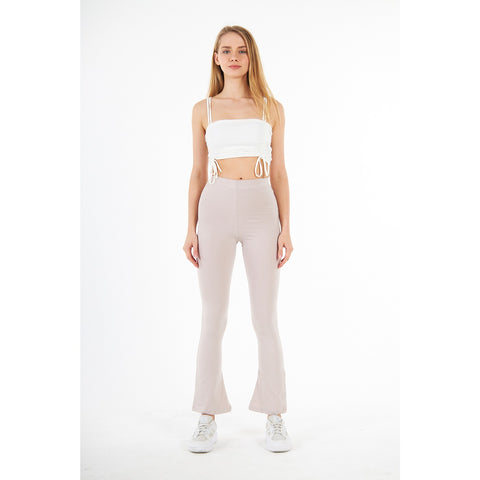 Nude Boot-Cut Leggings | Montivo Pakistan