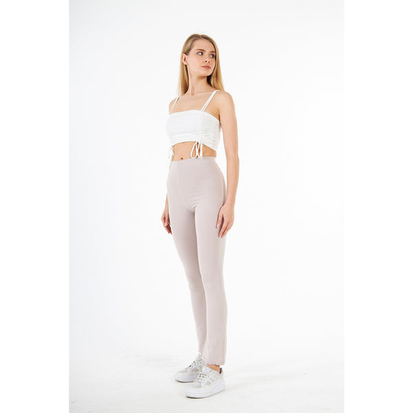 Nude Boot-Cut Leggings | Montivo Pakistan