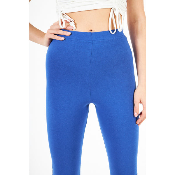 Royal Blue Boot-Cut Leggings | Montivo Pakistan