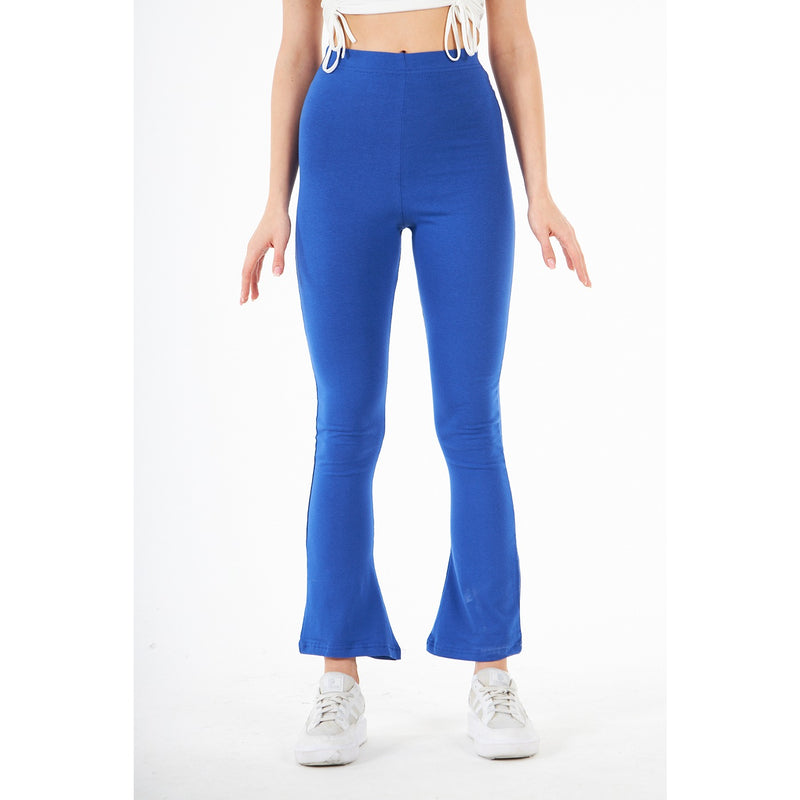 Royal Blue Boot-Cut Leggings | Montivo Pakistan