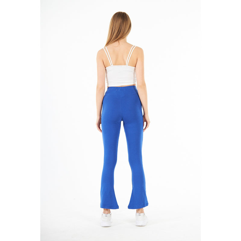 Royal Blue Boot-Cut Leggings | Montivo Pakistan