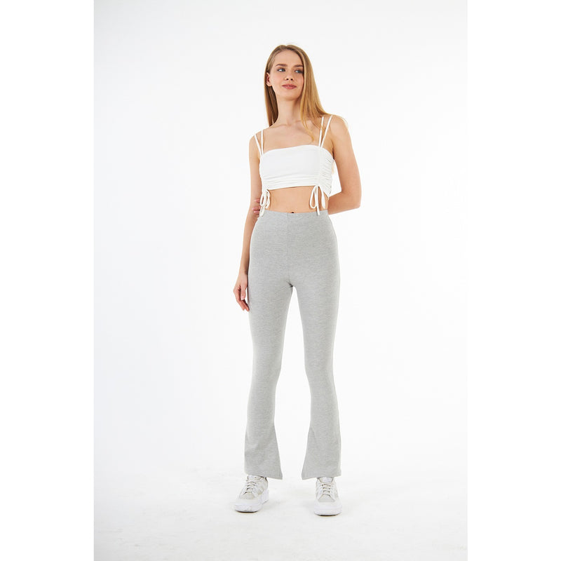 Grey Boot-Cut Leggings | Montivo Pakistan