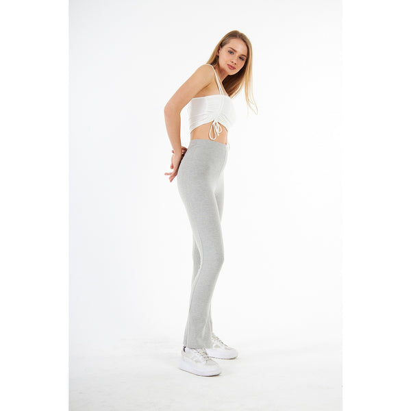 Grey Boot-Cut Leggings | Montivo Pakistan