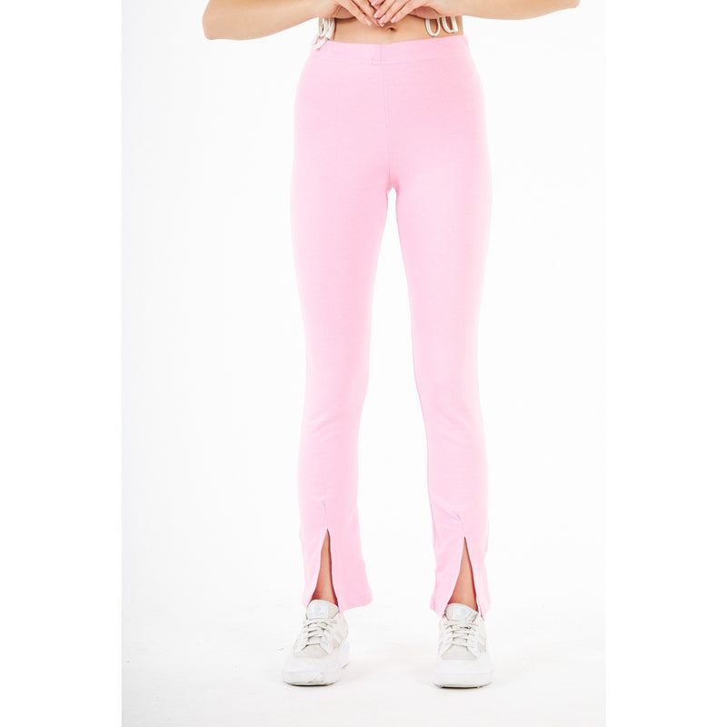 Pink Split Hem Leggings | Montivo Pakistan
