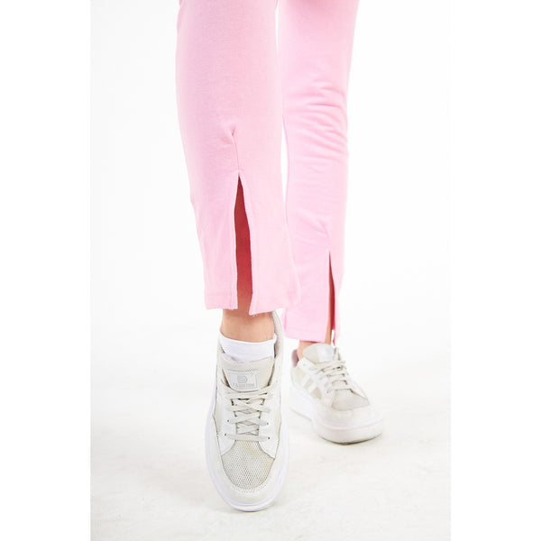 Pink Split Hem Leggings | Montivo Pakistan