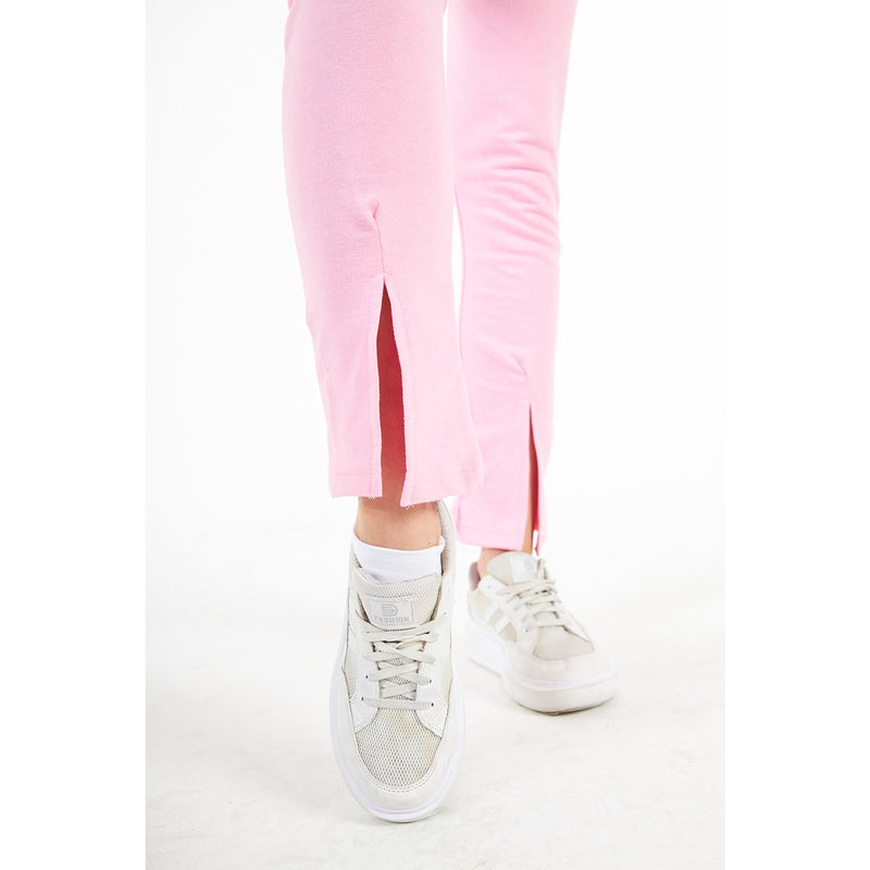 Pink Split Hem Leggings | Montivo Pakistan