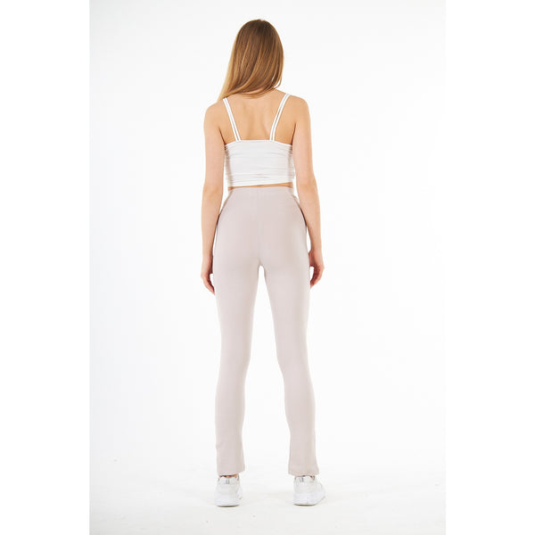 Nude Split Hem Leggings | Montivo Pakistan