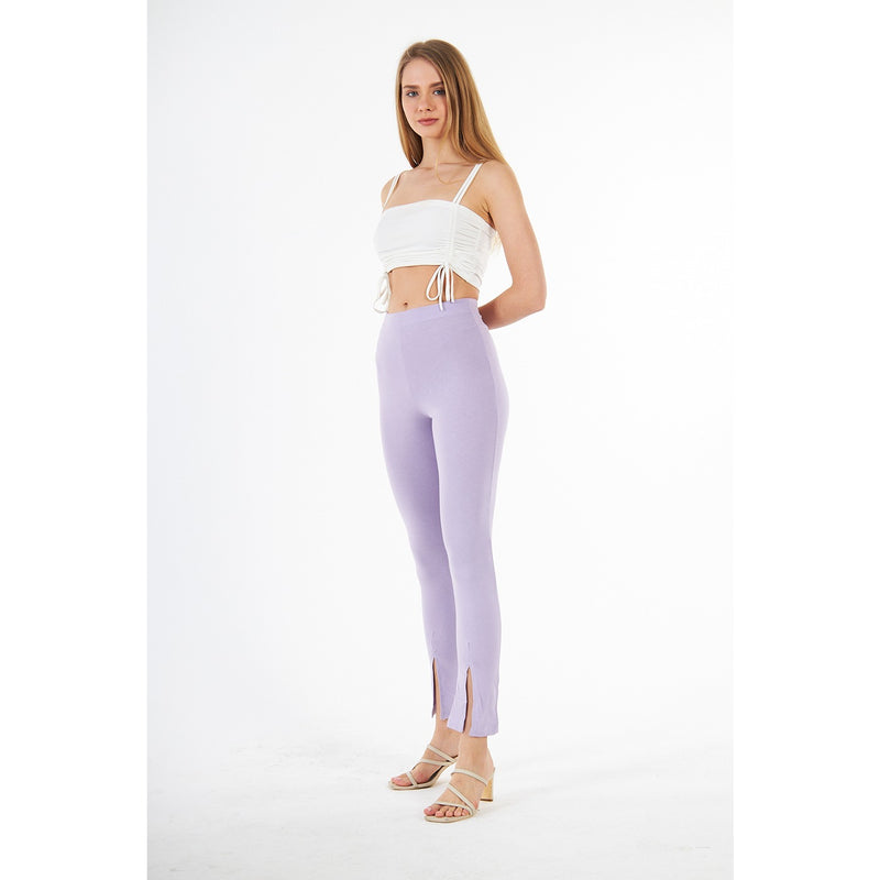 Lilac Split Hem Leggings | Montivo Pakistan