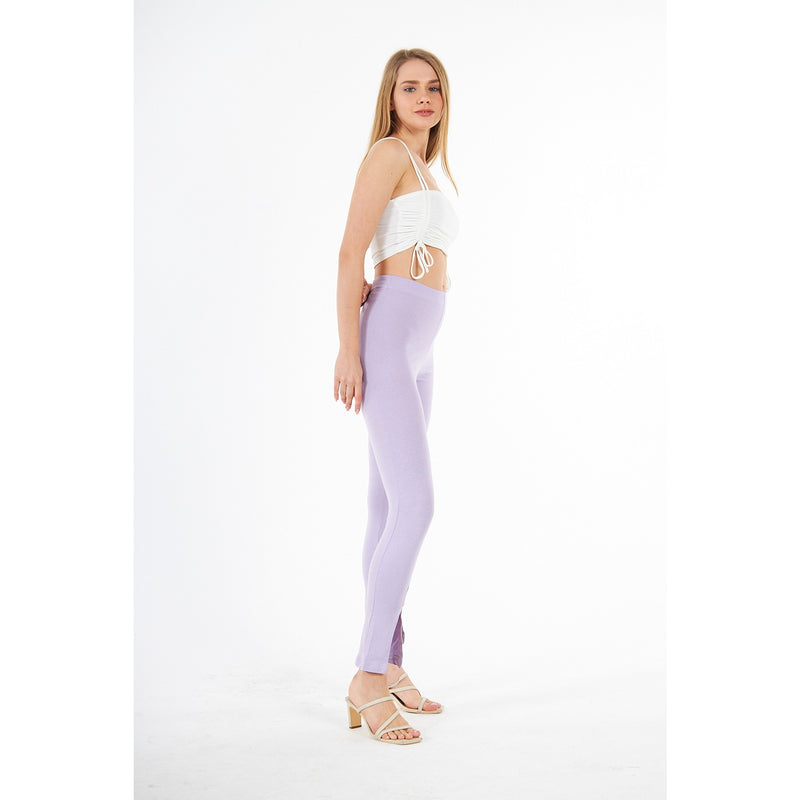 Lilac Split Hem Leggings | Montivo Pakistan