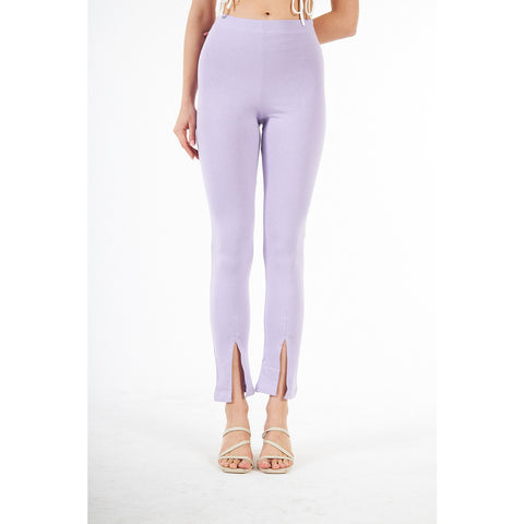 Lilac Split Hem Leggings | Montivo Pakistan