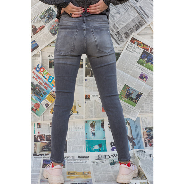 Grey Skinny Ripped Jeans | Montivo Pakistan