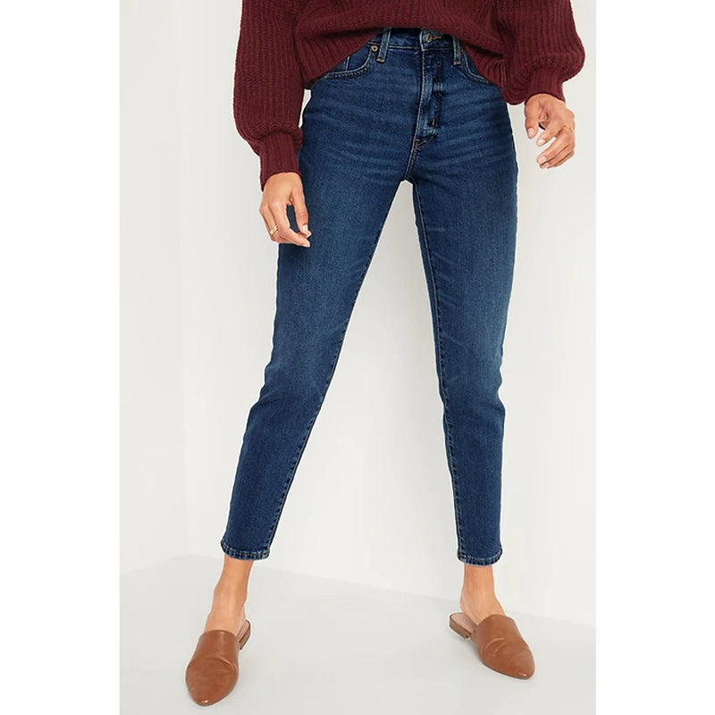 On Slim Skinny Dark Blue Jeans | Montivo Pakistan