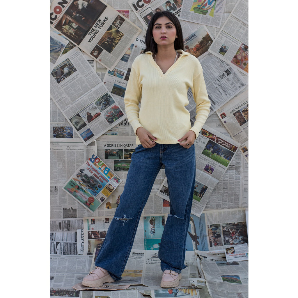 Wide Leg Ripped Jeans | Montivo Pakistan