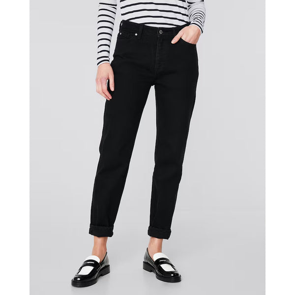 Black Mom Fit High Jeans | Montivo Pakistan