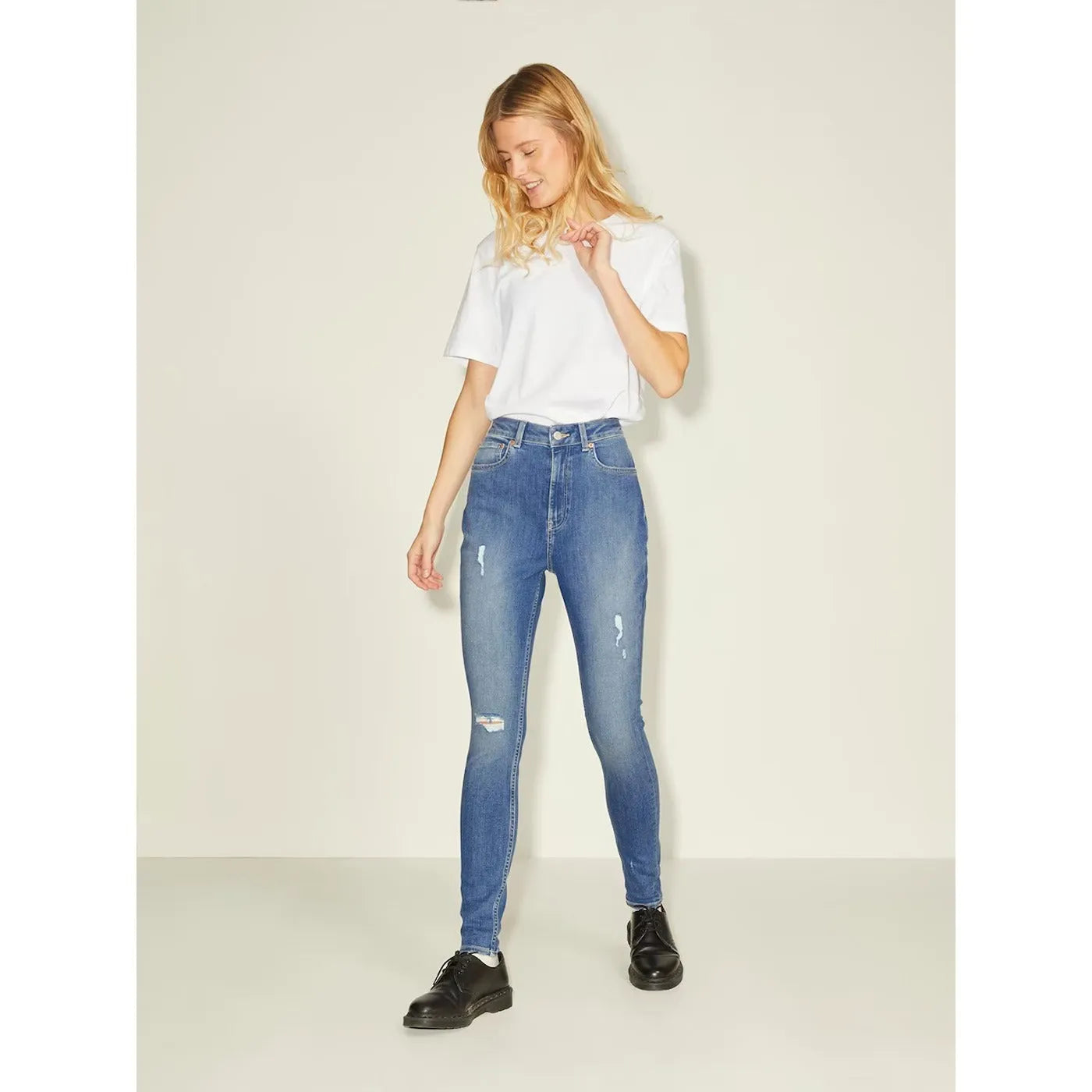 JJx Blue Skinny Ripped Jeans | Montivo Pakistan