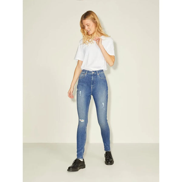 JJx Blue Skinny Ripped Jeans | Montivo Pakistan