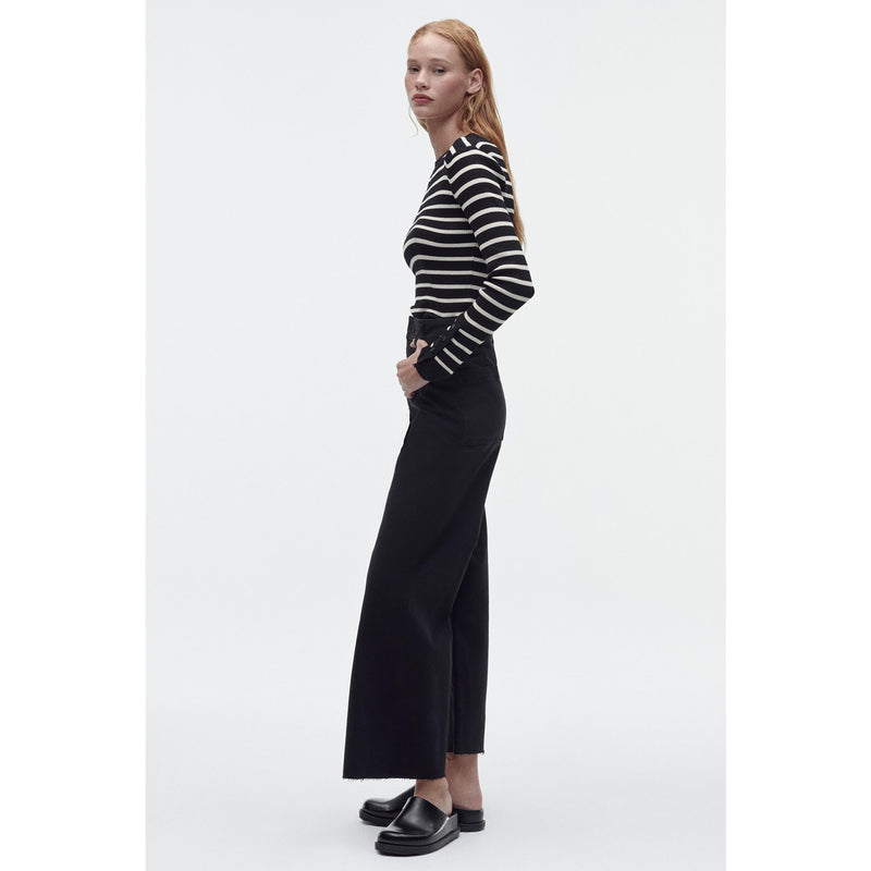 ZR High Rise Black Wide Leg Jeans | Montivo Pakistan
