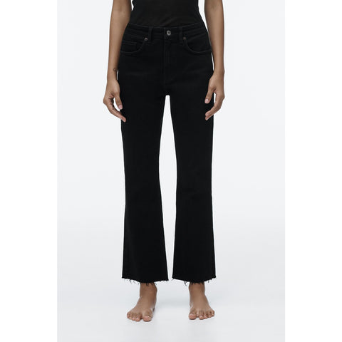 ZR Mini Flare Black Jeans | Montivo Pakistan