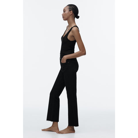 ZR Mini Flare Black Jeans | Montivo Pakistan