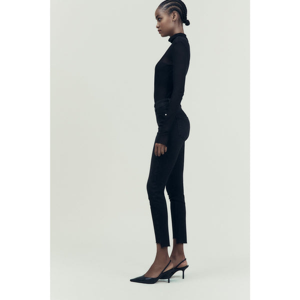 ZR Black Skinny Mid Rise Jeans | Montivo Pakistan