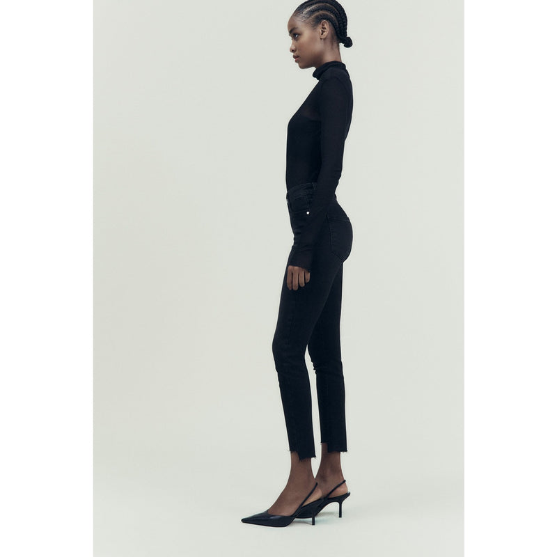 ZR Black Skinny Mid Rise Jeans | Montivo Pakistan