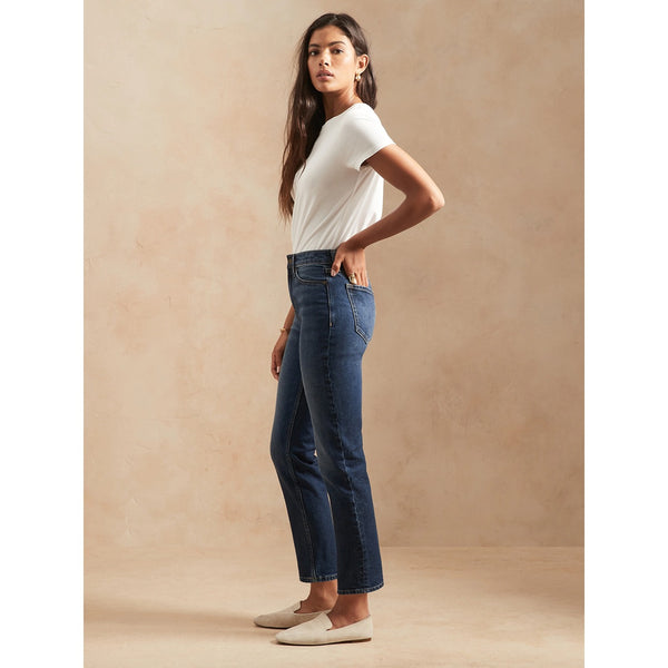 BR High Rise Straight Blue Jeans | Montivo Pakistan